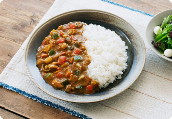 たっぷり野菜のチキンカレー