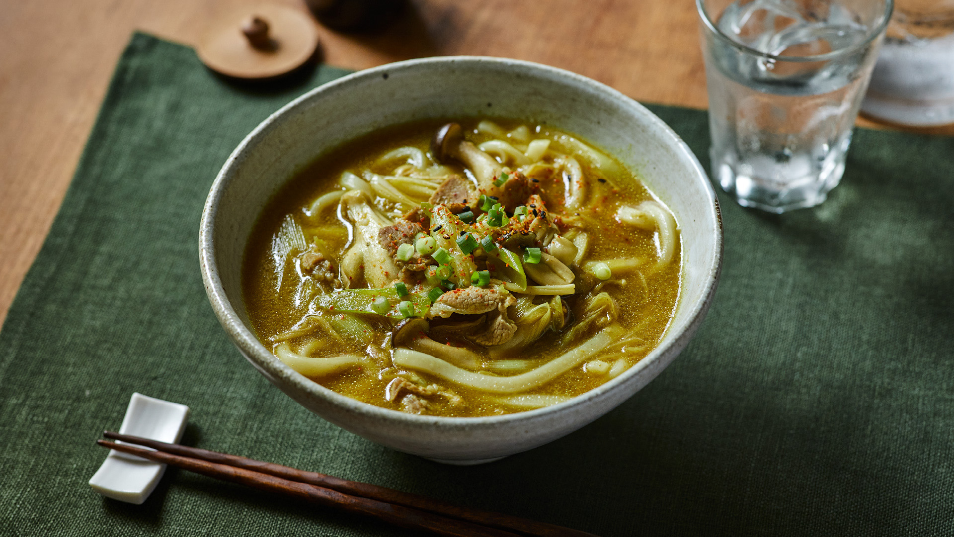 肉きのこカレーうどん