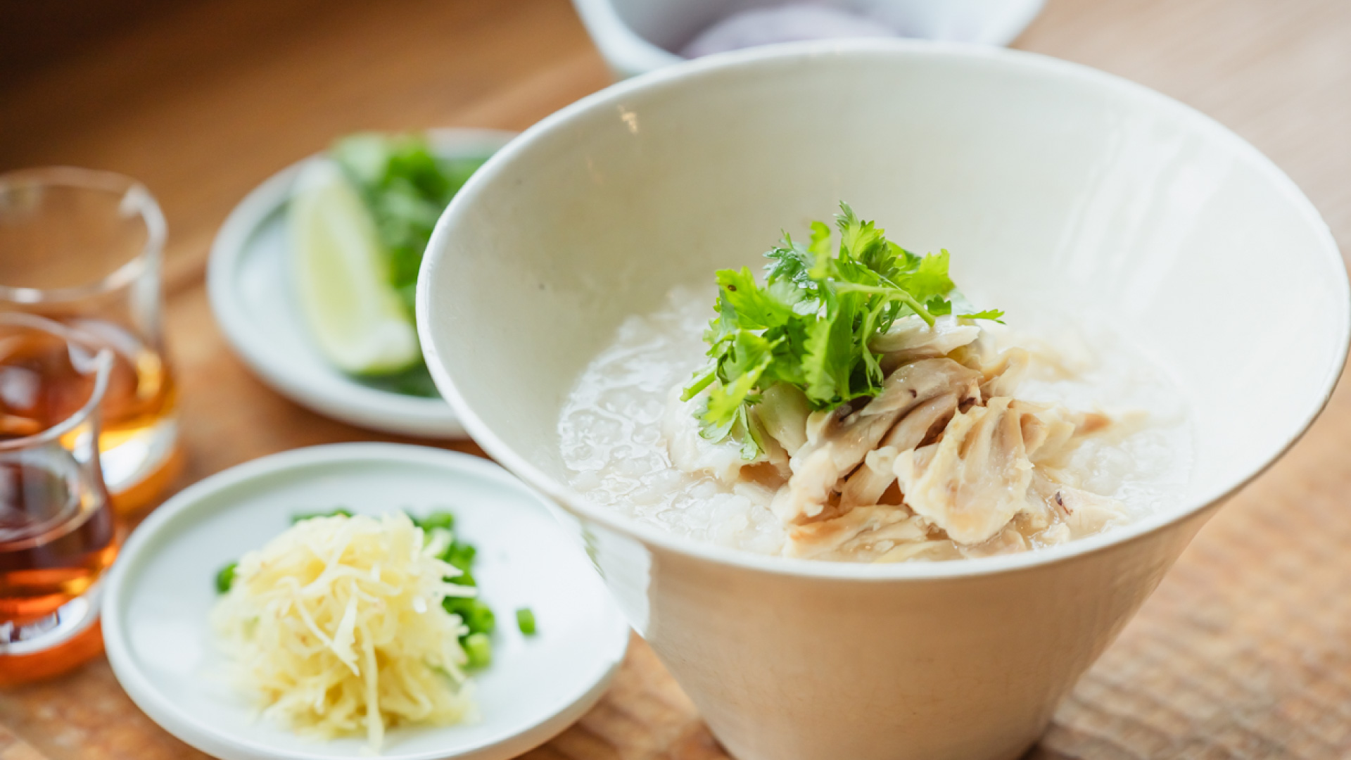 お米から作る中華がゆ