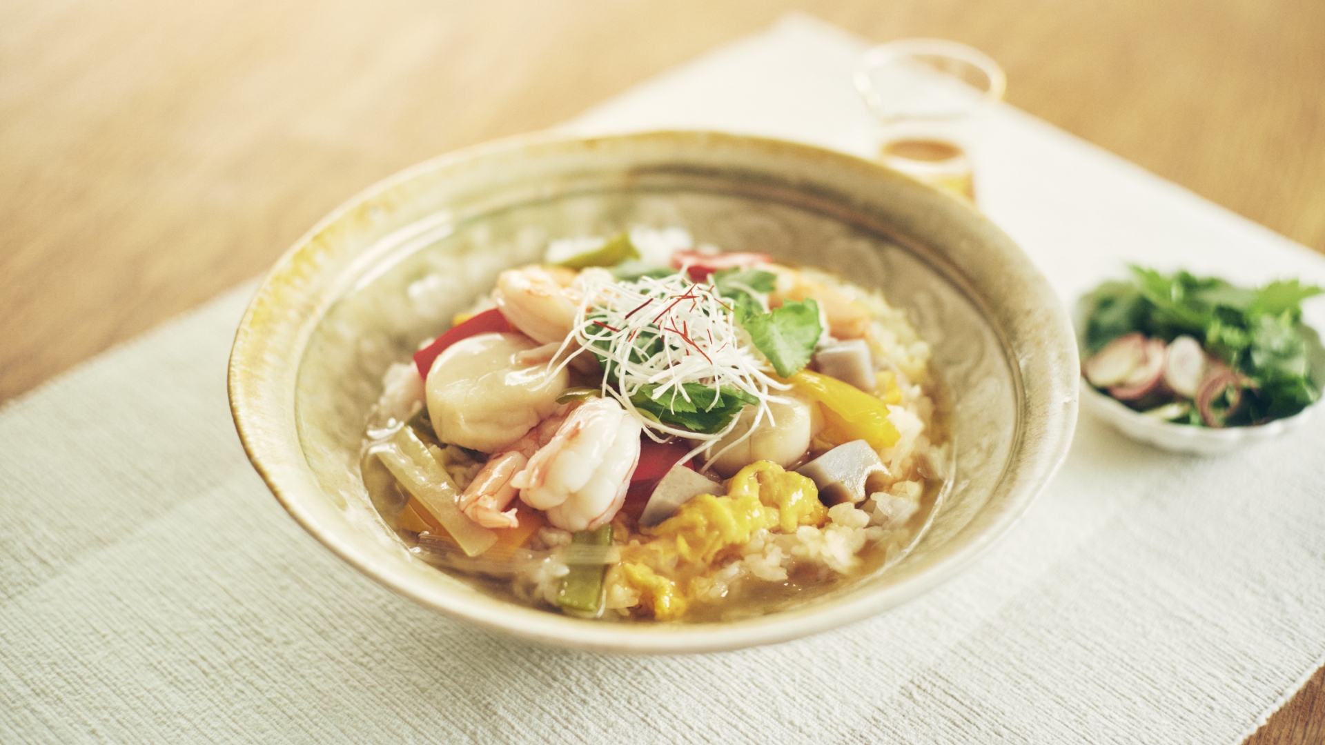 柚子胡椒が香る中華あんかけご飯